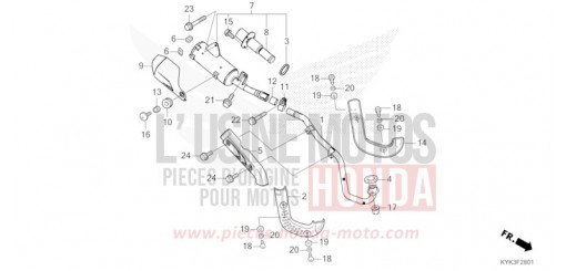 ABGAS-SCHALLDAEMPFER (CRF110FK/L/M/N) CRF110FN de 2022